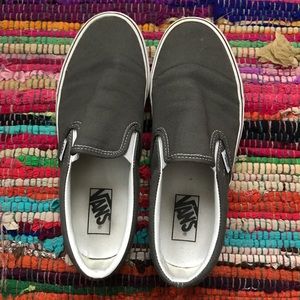 Grey vans slip on